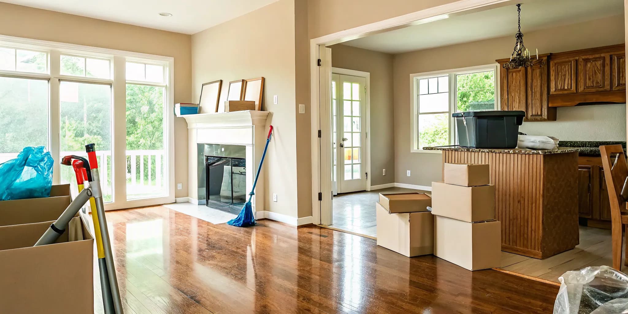 Clean empty Oklahoma City home ready for move in cleaning